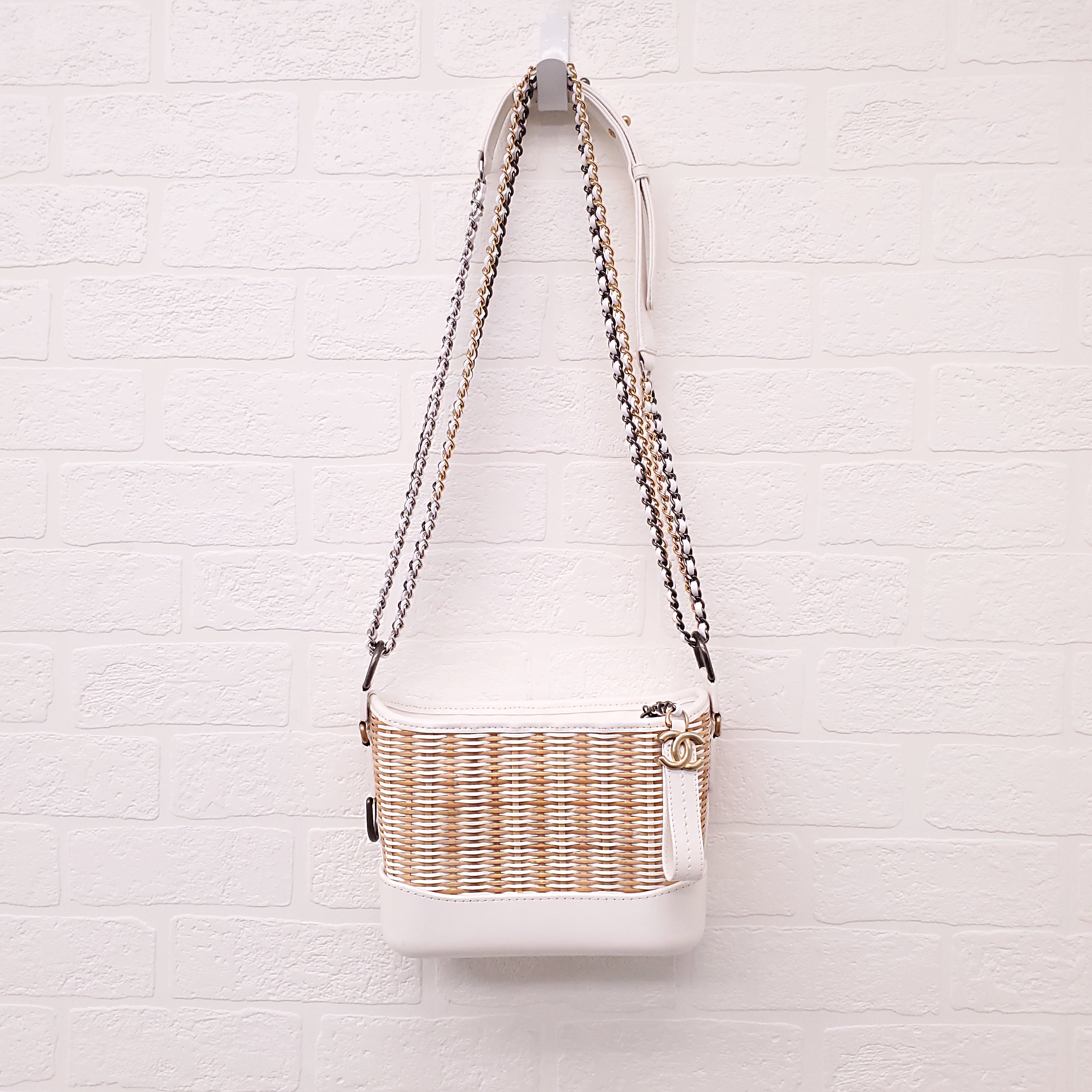 CHANEL WICKER GABRIELLE BAG