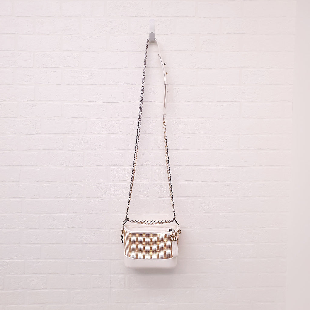 CHANEL WICKER GABRIELLE BAG