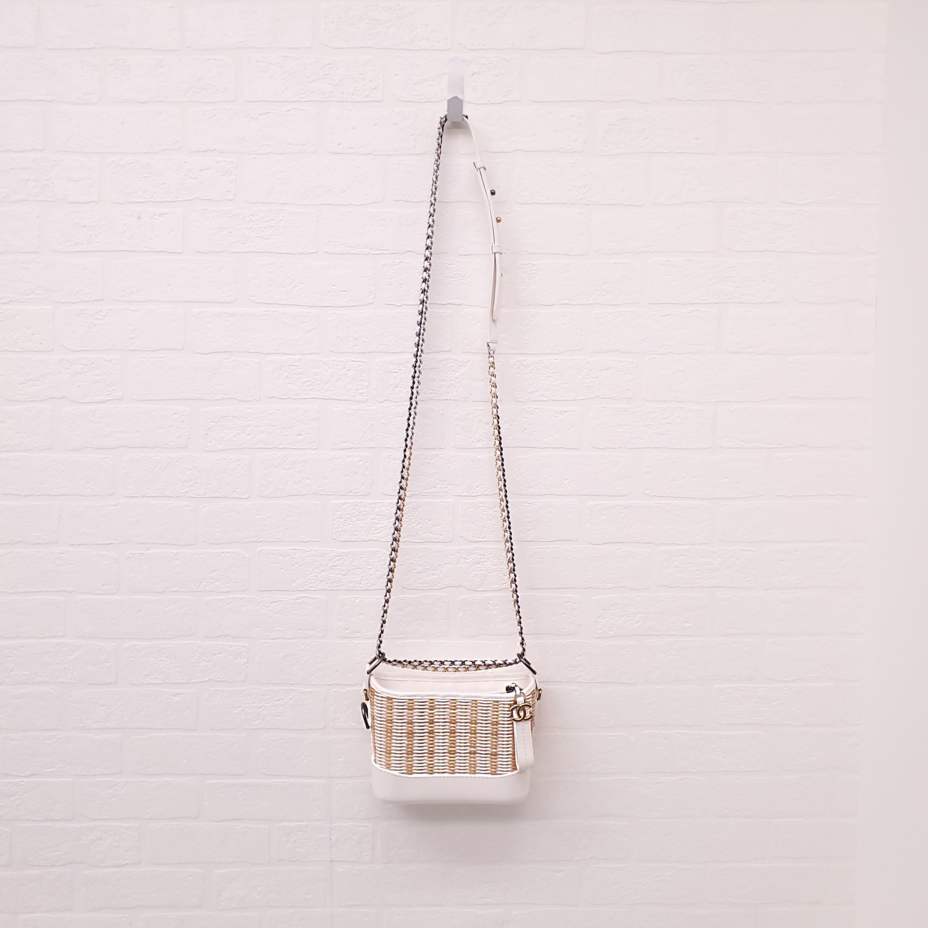 CHANEL WICKER GABRIELLE BAG