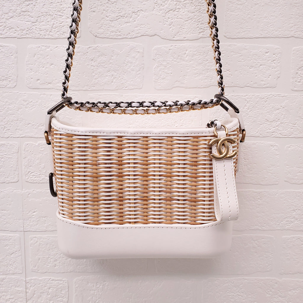 CHANEL WICKER GABRIELLE BAG