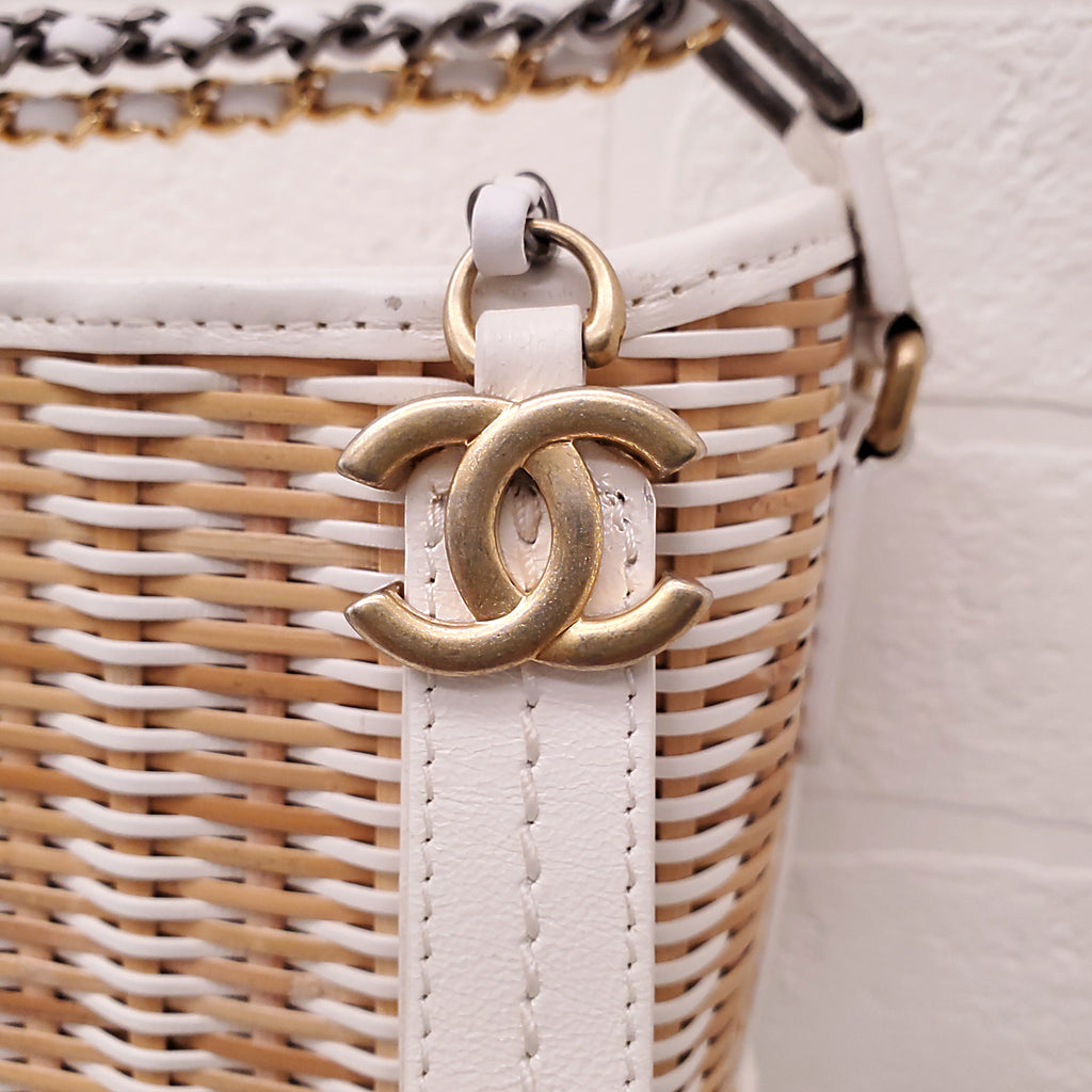 CHANEL WICKER GABRIELLE BAG