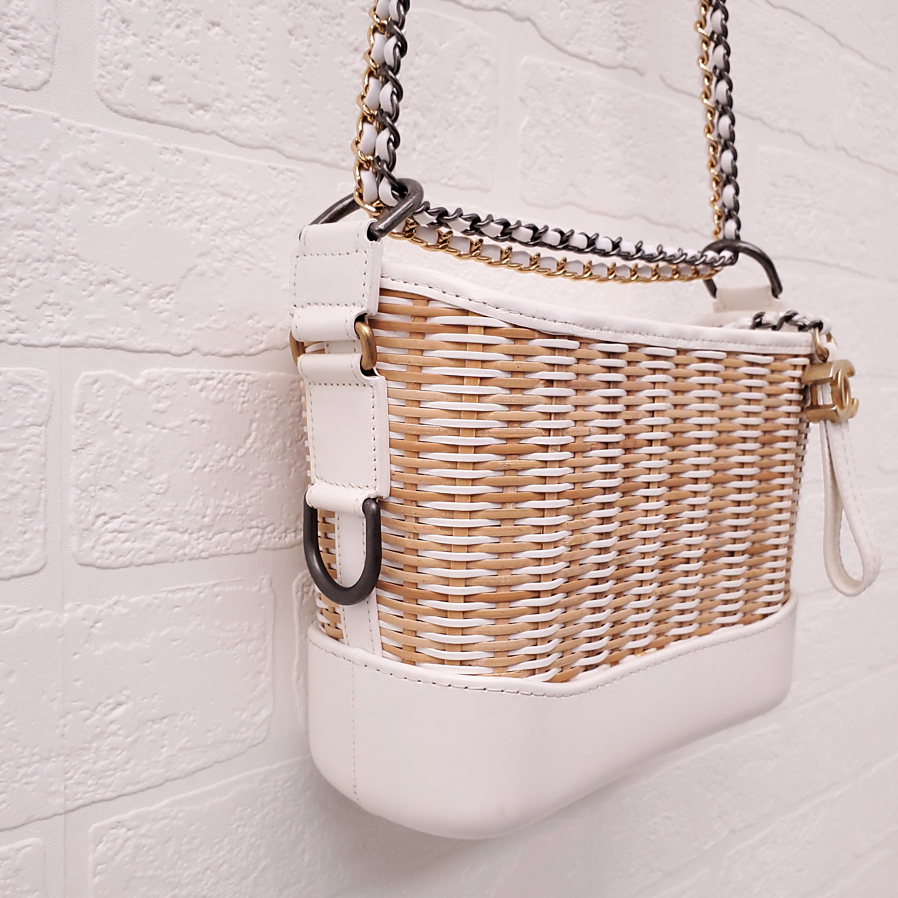 CHANEL WICKER GABRIELLE BAG