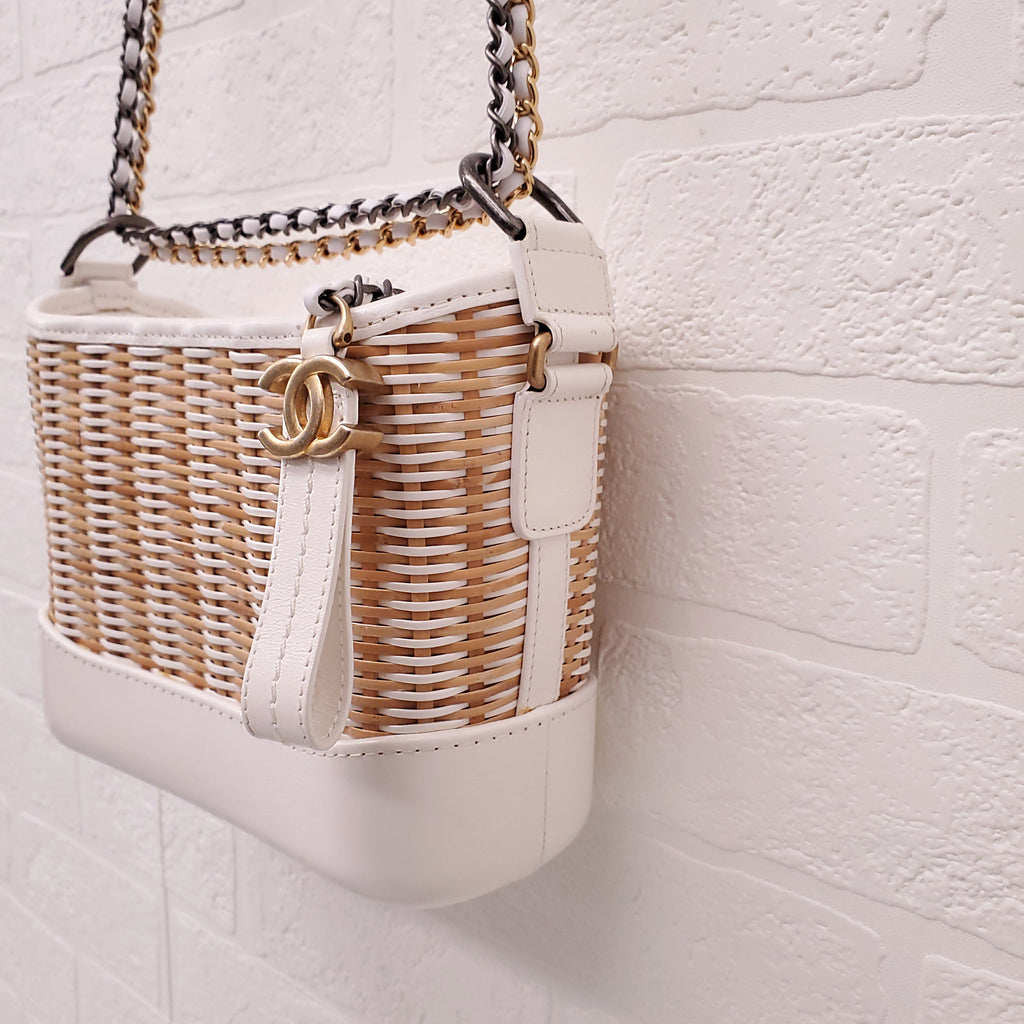 CHANEL WICKER GABRIELLE BAG