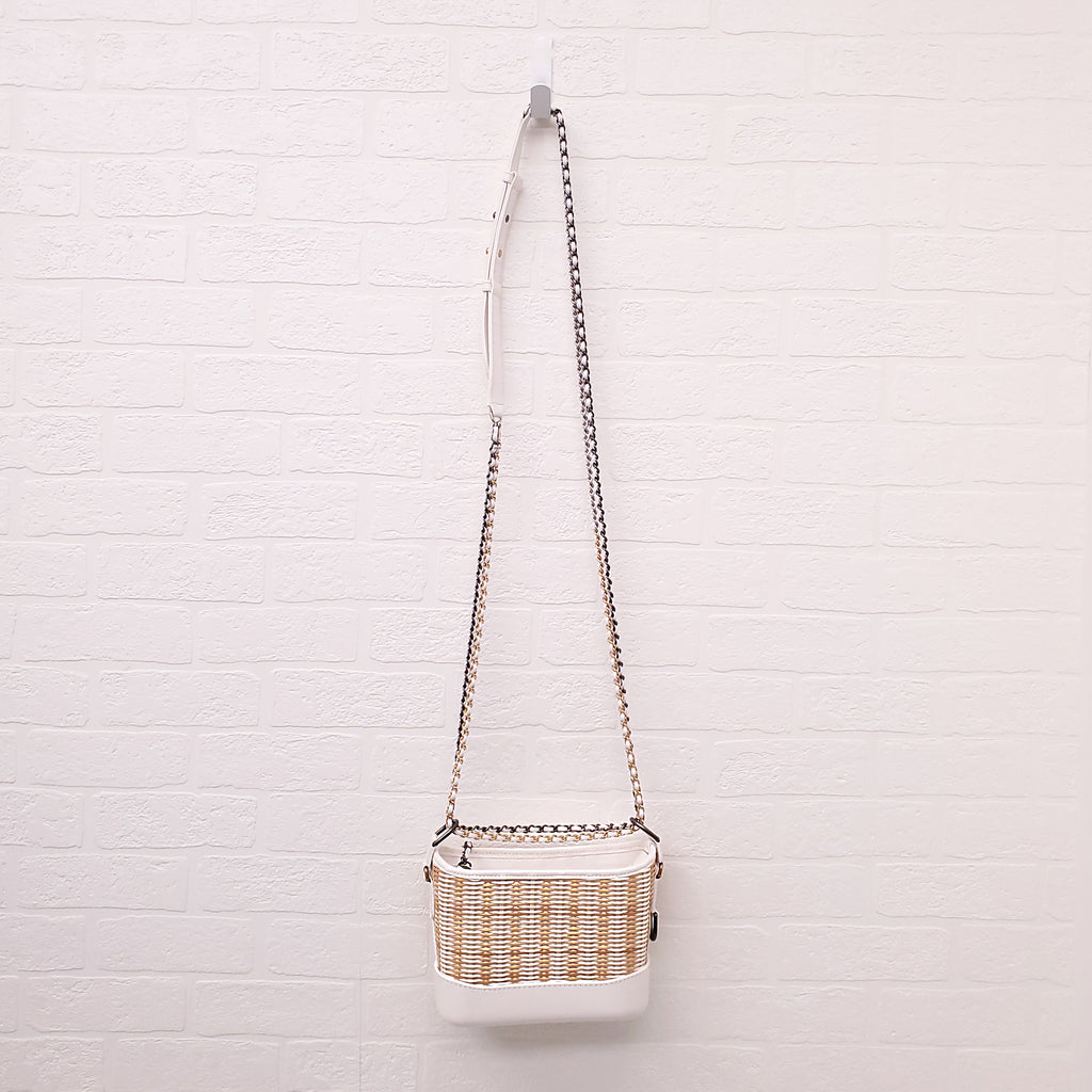 CHANEL WICKER GABRIELLE BAG