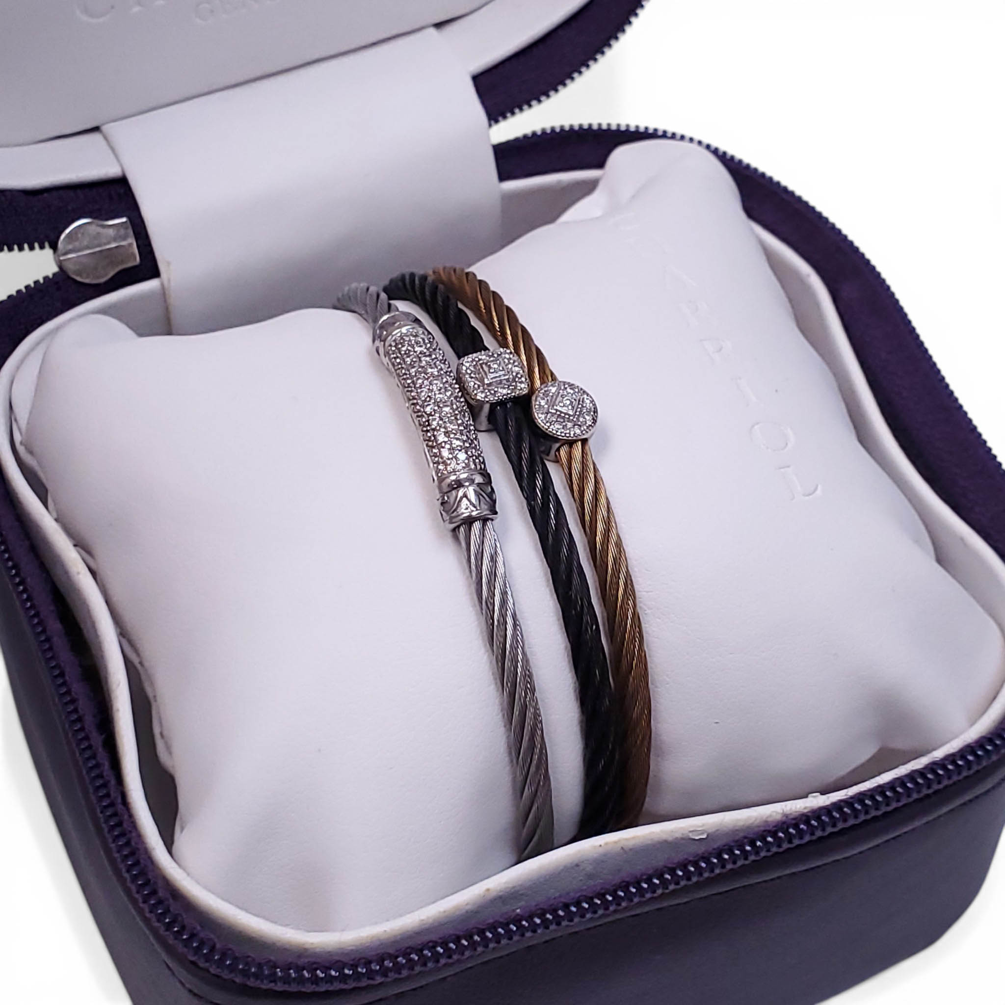 CHARRIOL ROPE DIAMOND BRACELETS