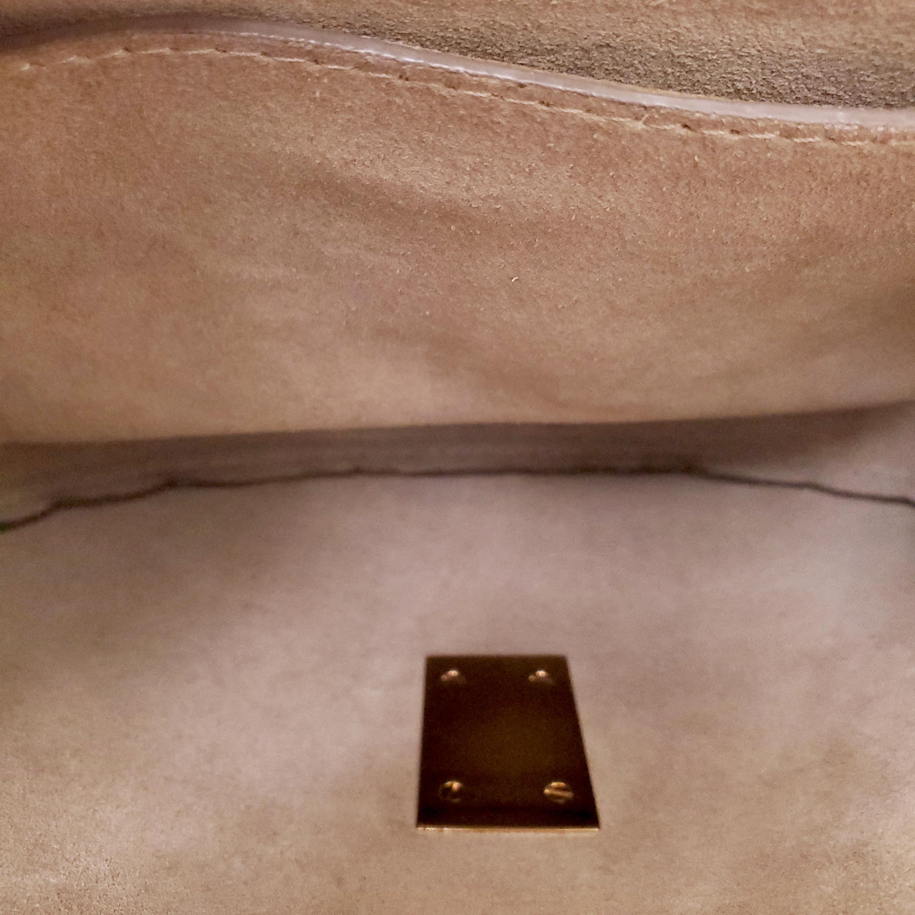 CHLOÉ BLACK LEATHER PADLOCK BAG