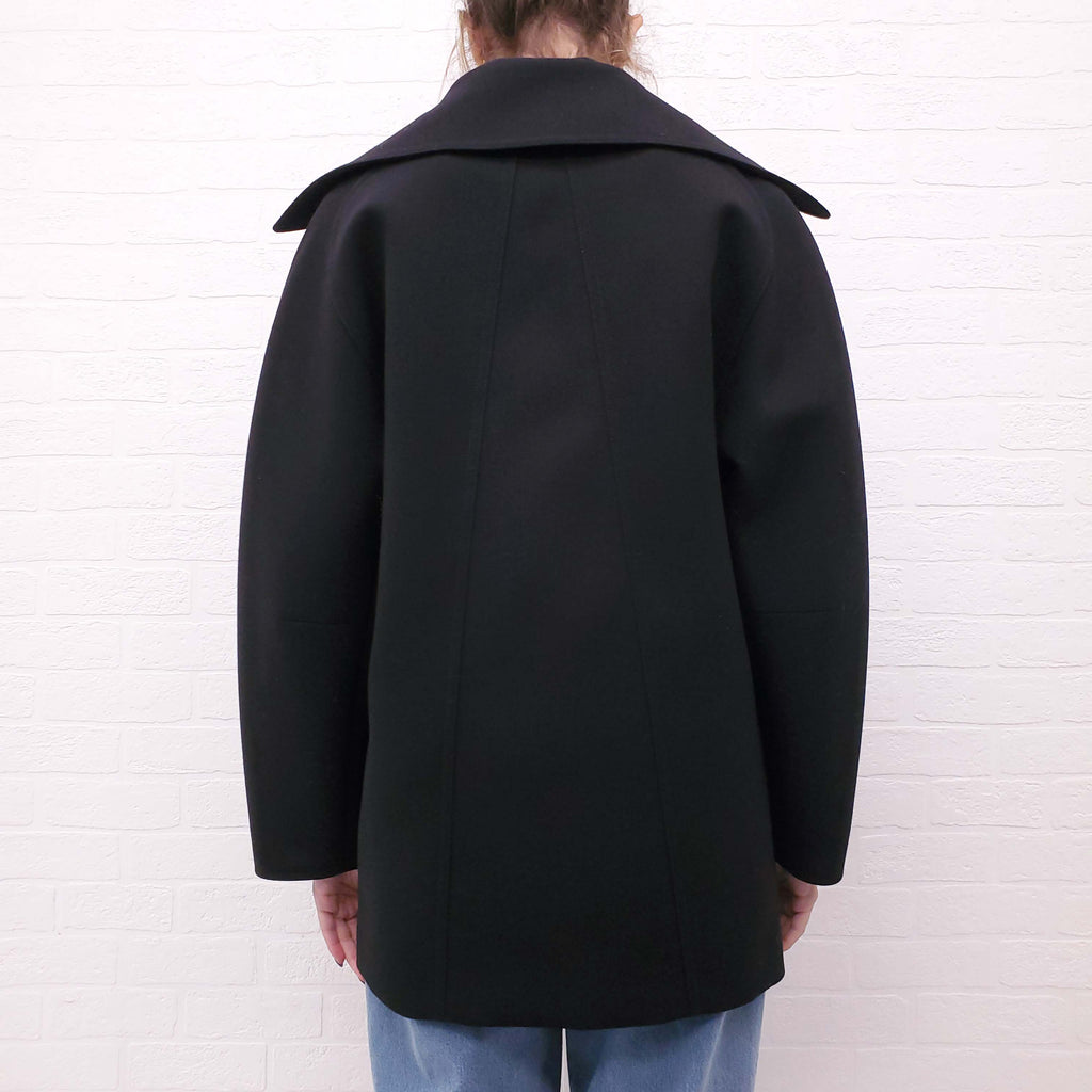 CHLOÉ BLACK PEACOAT - SIZE 38
