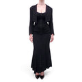 CHLOÉ BLACK VINTAGE DRESS WITH CROPPED JACKET - SIZE 38