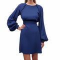 CHLOÉ BLUE DRESS WITH BLUE BUTTONS - SIZE 36