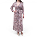 CHLOÉ GREY FLORAL MAXI DRESS - SIZE 34