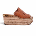 CHLOÉ LEATHER PLATFORM ESPADRILLES - SIZE 38
