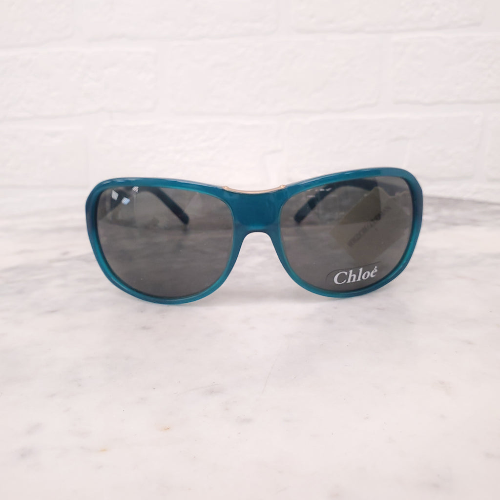 CHLOÉ TURQUOISE AVIATOR SUNGLASSES