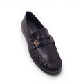 CHRISTIAN DIOR BLACK PATENT CD LOGO LOAFERS - SIZE 35.5
