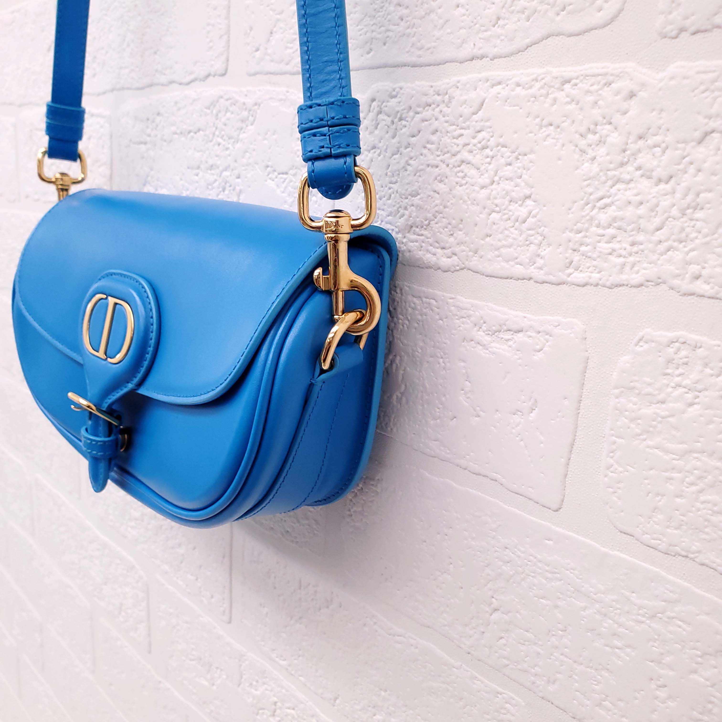 CHRISTIAN DIOR BLUE BOBBY BAG