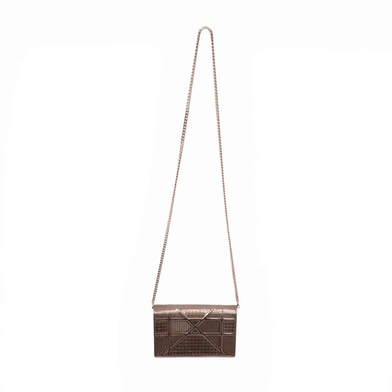 CHRISTIAN DIOR METALLIC 'DIORAMA' CROSSBODY BAG