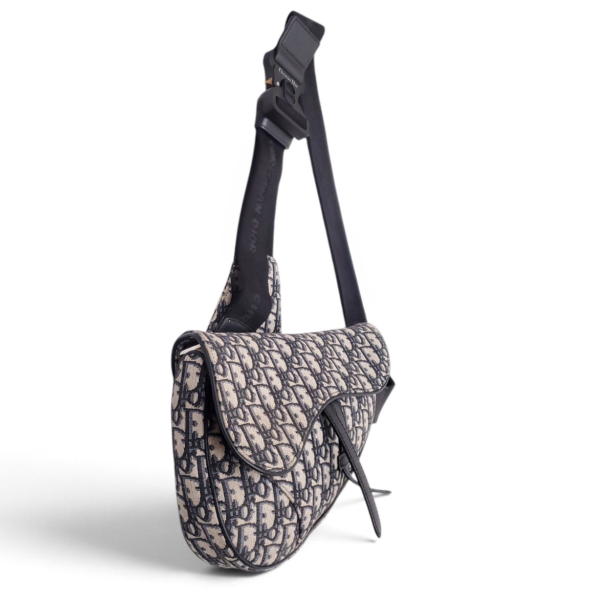 CHRISTIAN DIOR OBLIQUE JACQUARD SADDLE BAG