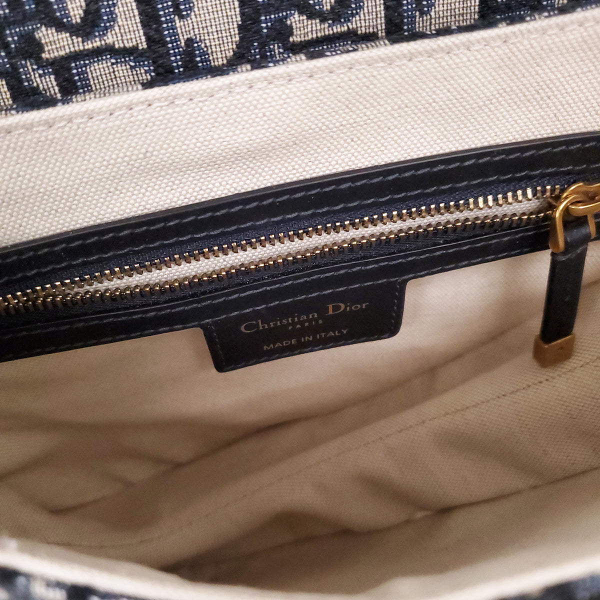 CHRISTIAN DIOR OBLIQUE SADDLE BAG