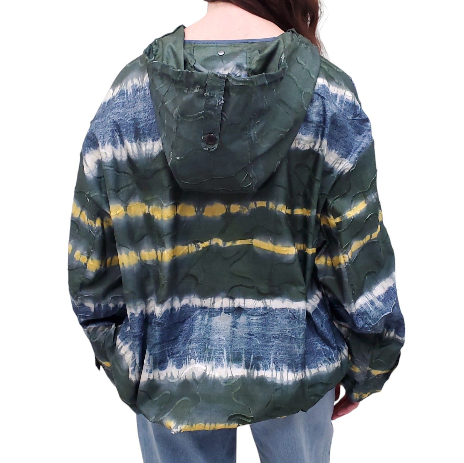 CHRISTIAN DIOR OVERSIZED GREEN LOGO WINDBREAKER JACKET - SIZE XS
