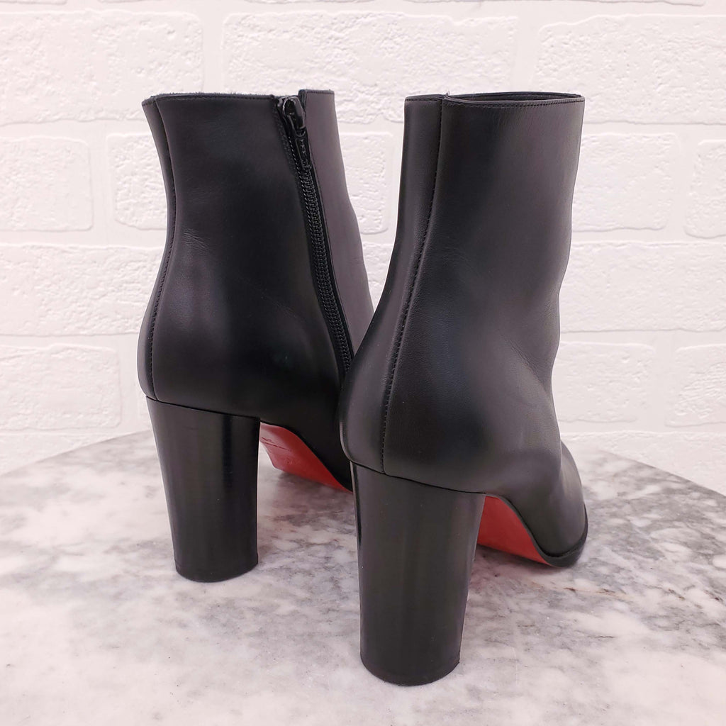 CHRISTIAN LOUBOUTIN BLACK BOOTIES - SIZE 36