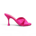 CHRISTIAN LOUBOUTIN FUCHSIA FANNY MULES - SIZE 37.5