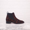 CHRISTIAN LOUBOUTIN PONY HAIR LEOPARD CHELSEA BOOT - SIZE 38