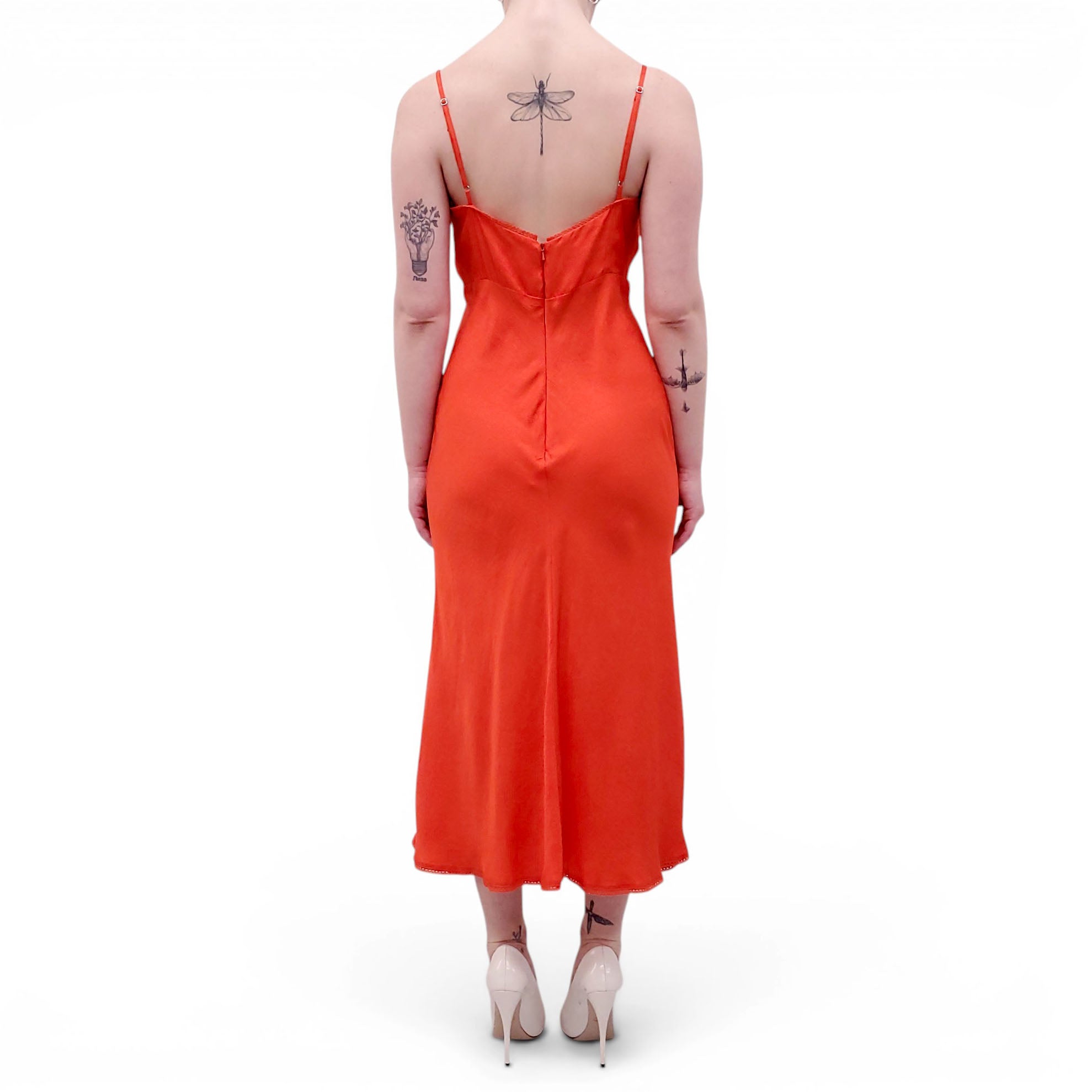 CIAO LUCIA RED SLIP DRESS - SIZE M