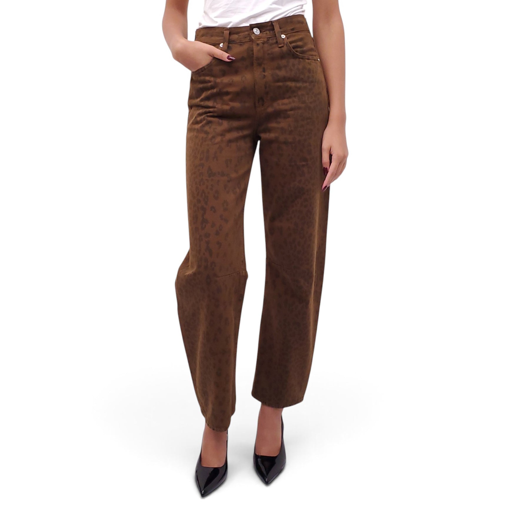 CITIZENS OF HUMANITY CHEETAH PRINT JEANS - SIZE 24