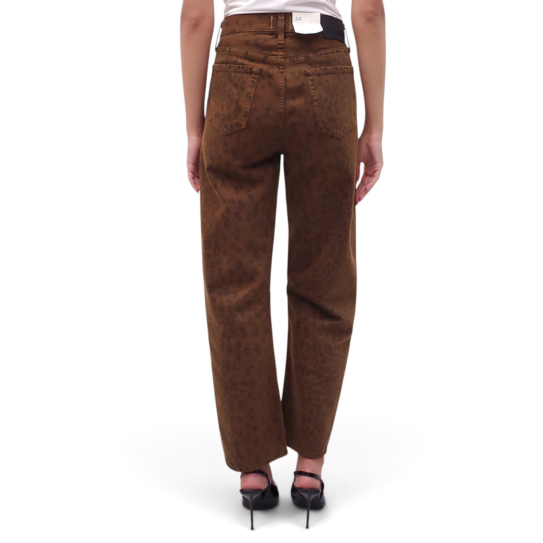 CITIZENS OF HUMANITY CHEETAH PRINT JEANS - SIZE 24