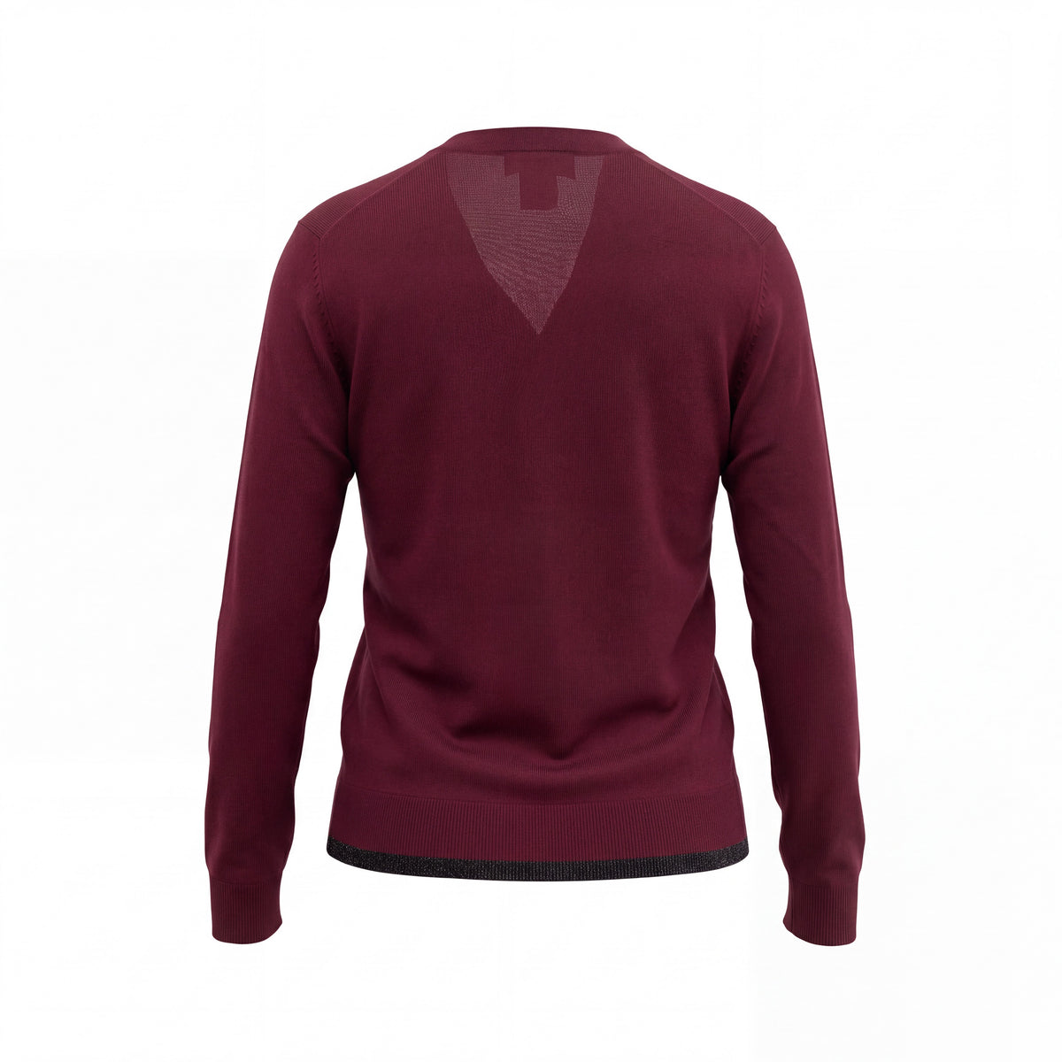 COACH BURGUNDY CASHMERE DINOSAUR CARDIGAN - SIZE L