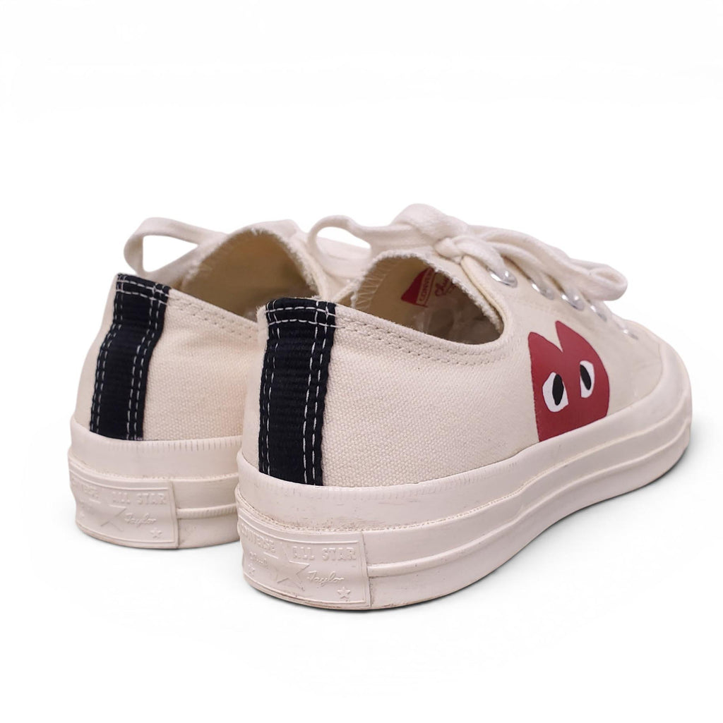 COMME DES GARÇONS PLAY CREAM SNEAKERS - SIZE 9