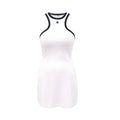 COURRÈGES WHITE CONTRAST SCUBA MINI DRESS - SIZE S