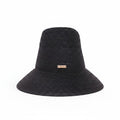 CULT GAIA BLACK RAFFIA HAT