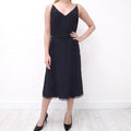 PRADA BLACK SILK SLIP DRESS - SIZE 40