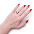 DAVID YURMAN ALBION MOTHER OF PEARL AND DIAMOND RING - SIZE 6.5