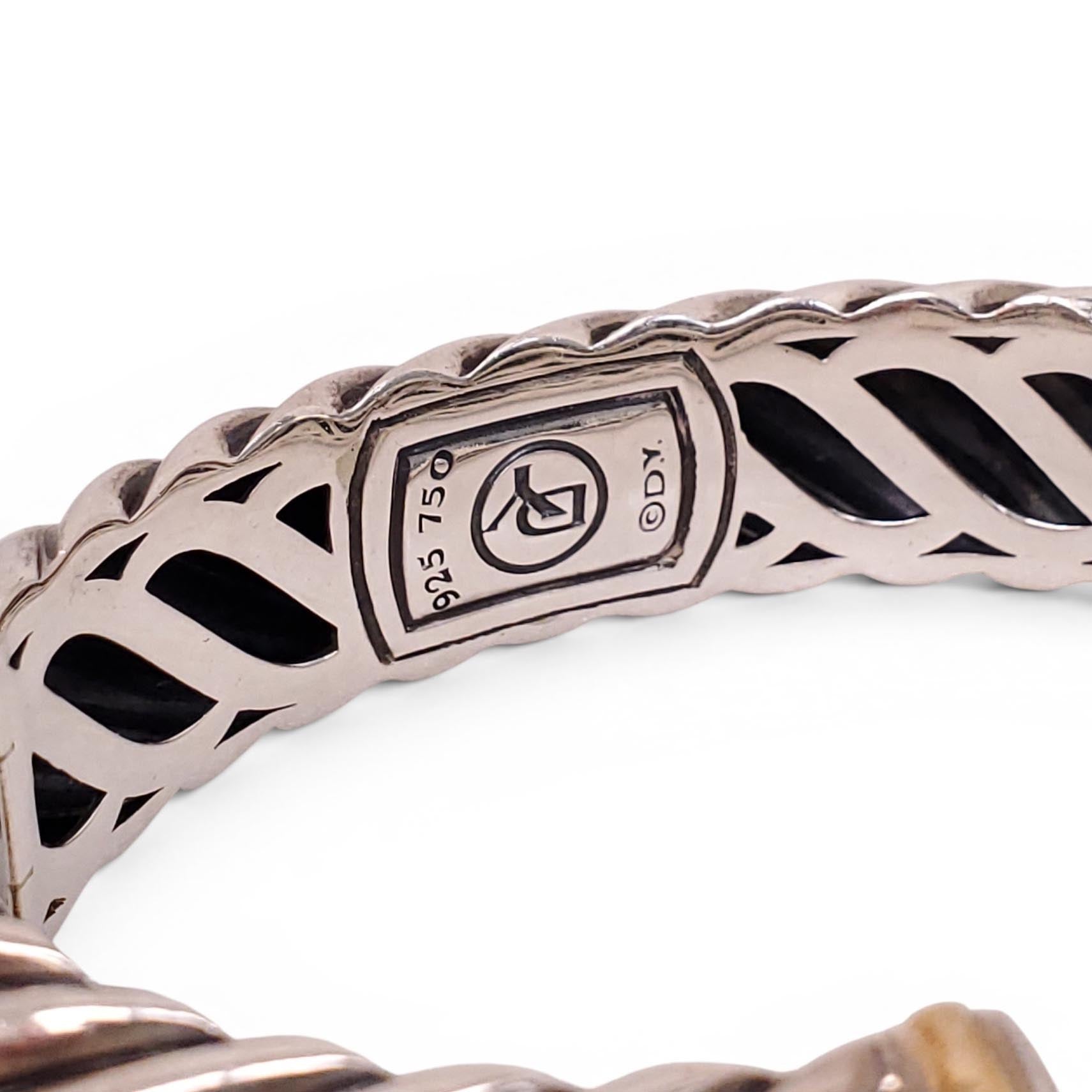 DAVID YURMAN TWO-TONE CUFF BRACELET