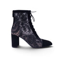 DIOR BLACK HEELED LOGO BOOTIES - SIZE 39