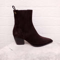 CHRISTIAN DIOR BROWN SUEDE BOOTIES - SIZE 36