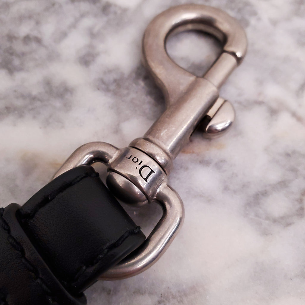 DIOR GREY LOGO PURSE STRAP