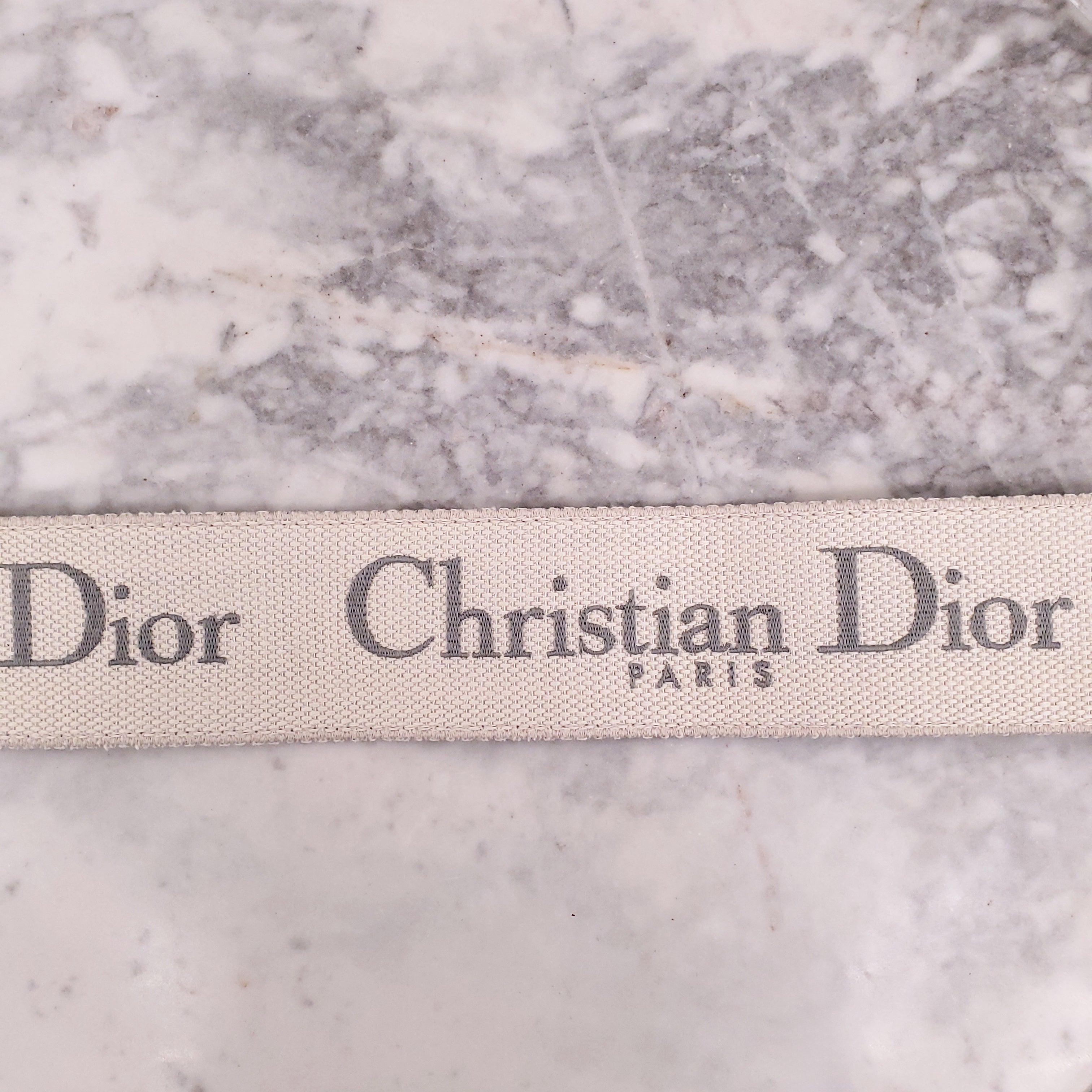 DIOR GREY LOGO PURSE STRAP