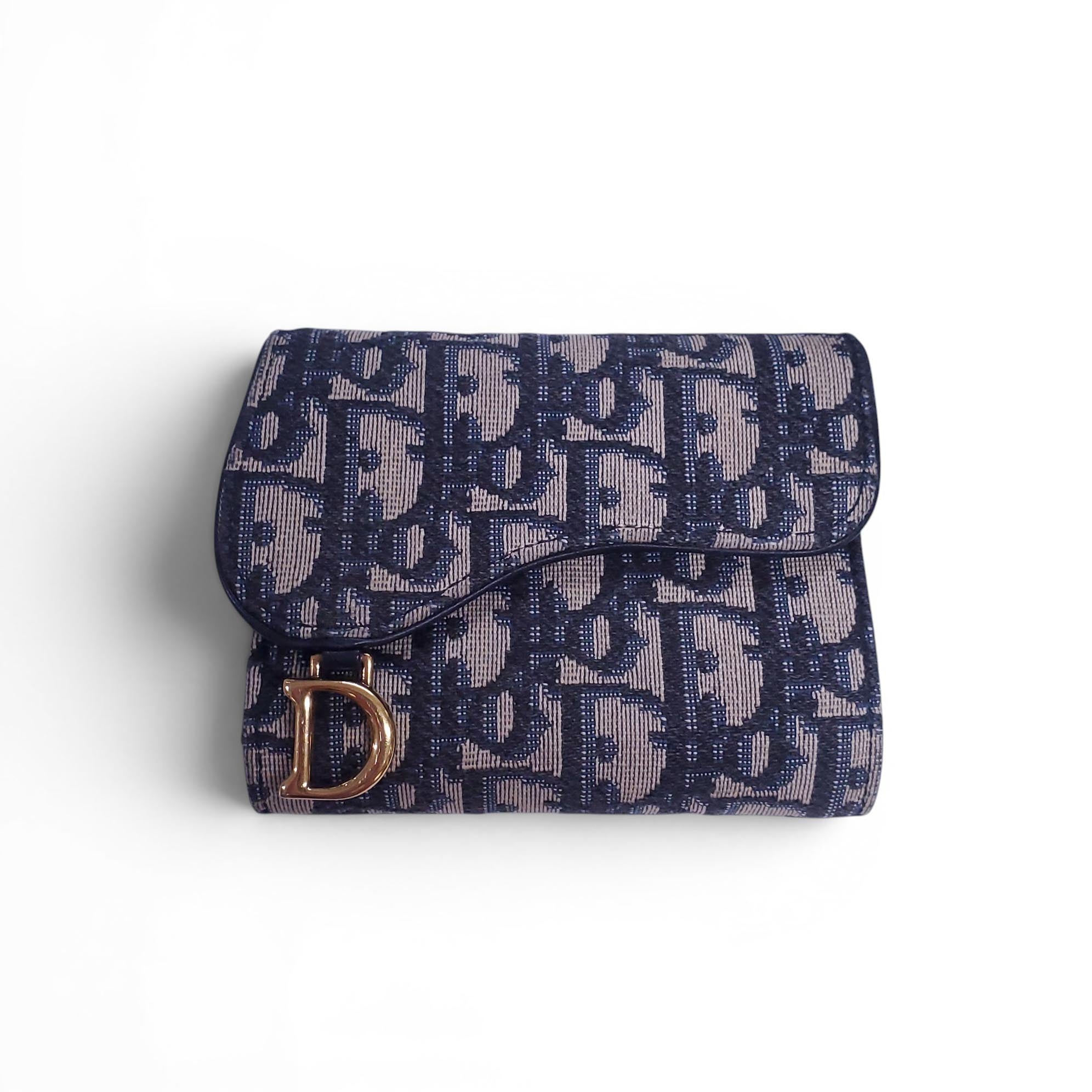 DIOR LOGO MINI SADDLE WALLET