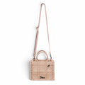 DIOR RAFFIA CANNAGE NATURAL BOOK MINI TOTE