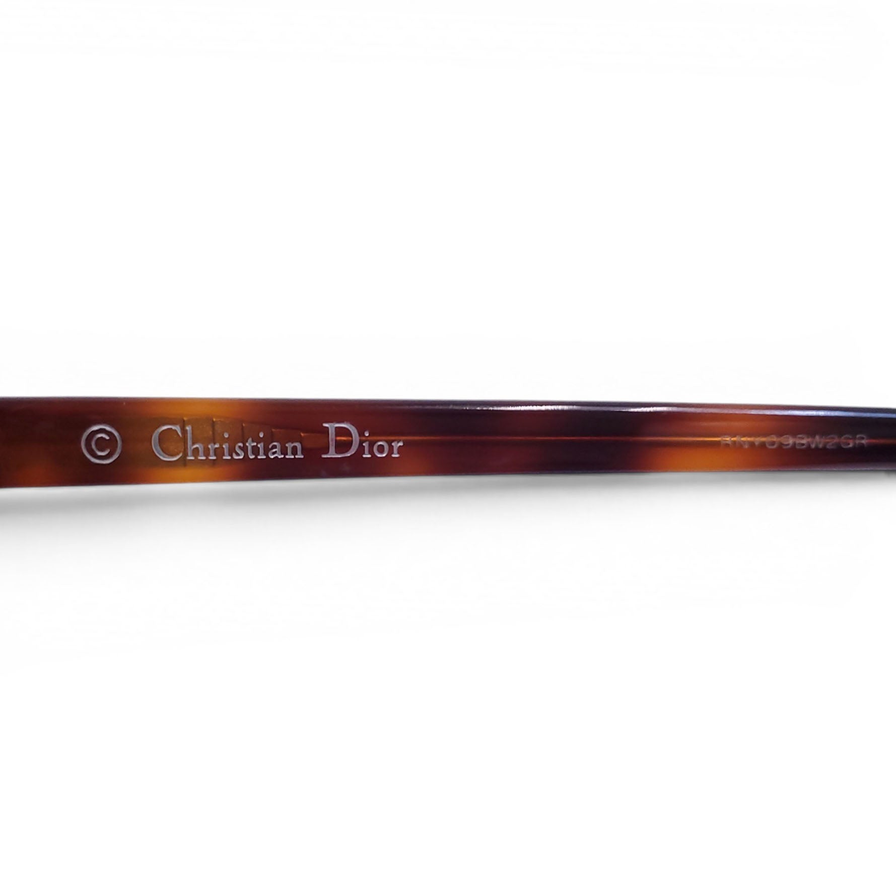 DIOR ROUND METAL SUNGLASSES WITH TORTOISE DETAIL