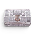 DIOR SILVER METALLIC DIORAMA WALLET