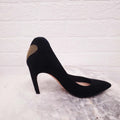 DIOR SUEDE HEELS WITH GOLD HEART - SIZE 35