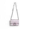 DIOR WHITE SHOULDER BAG WITH SILVER LOGO