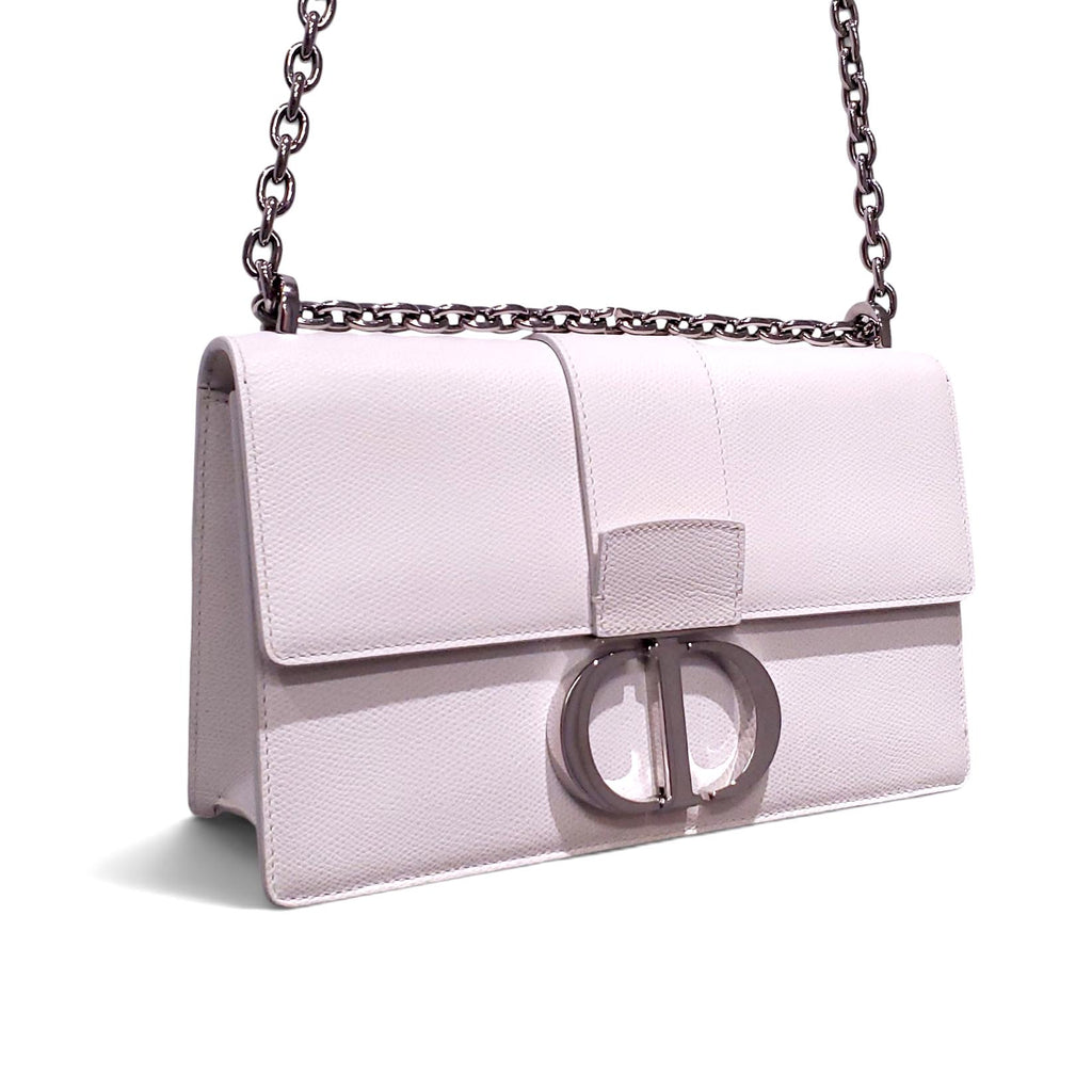 DIOR WHITE SHOULDER BAG WITH SILVER LOGO