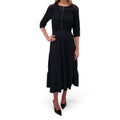 DÔEN BLACK EYELET DRESS - SIZE S