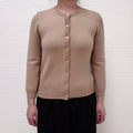 DOLCE & GABBANA BLUSH CARDIGAN WITH LACE DETAIL BACK - SIZE 40