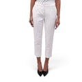 DOLCE & GABBANA CREAM FLORAL EMBOIRDERED TROUSERS - SIZE 40