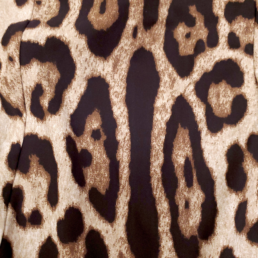 DOLCE & GABBANA CUTOUT LEOPARD PRINTED SWIMSUIT- SIZE 3/M